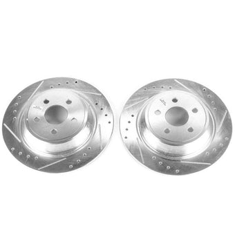 compare product Power Stop 15-19 Ford Edge Rear Evolution Drilled & Slotted Rotors - Pair
