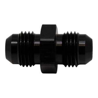 compare product DeatschWerks 6AN Male Flare to 6AN Male Flare Coupler - Anodized Matte Black