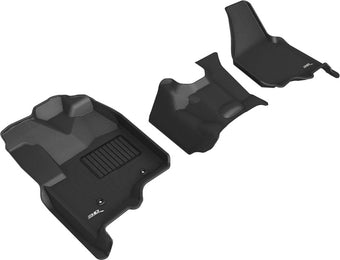 compare product 3D MAXpider 12-16 Ford F-250 350 450 Bench Seat No Floor Shift Kagu 1st Row Floormats - Black