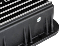 aFe POWER Transmission Pan Ford Trucks 80 - 92 (AOD Transmission) - Black w/ Machined Fins - My Store