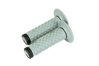 compare product Renthal Soft/Firm MX Dual Compound Grips Tapered 1/2 Waffle - Gray/Black