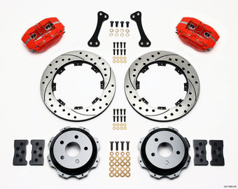 compare product Wilwood Dynapro Rear Kit 12.19in Drilled Red Subaru Impreza WRX