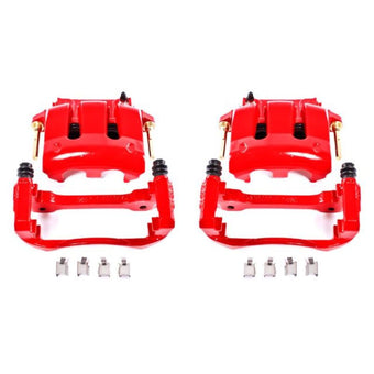 compare product Power Stop 05-14 Ford Mustang Front Red Calipers w/Brackets - Pair