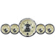 AutoMeter Gauge Kit 5 Pc 3 - 3/8in. & 2 - 1/16in. Elec Speedo W/Wheel Odo Prestige Antq. Ivory - My Store
