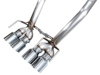 AWE Tuning 05 - 07 C6 Chevrolet Corvette 6.0L Track Edition Axle - Back Exhaust w/ Chrome Silver Tips - My Store
