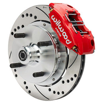 compare product Wilwood 73-76 Porsche 914 Front Powerlite Brake Kit Dilled & Slotted - Red