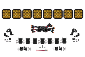 compare product Diode Dynamics SS5 Pro Universal CrossLink 8-Pod Lightbar - Yellow Driving