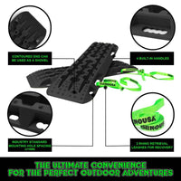Rhino USA Recovery Traction Boards - Black (Pair) - My Store