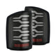 AlphaRex 14 - 18 GMC Sierra 1500/2500HD/3500HD LUXX - Series LED Tail Lights Blk w/Actv Light & Seq. Sig - My Store