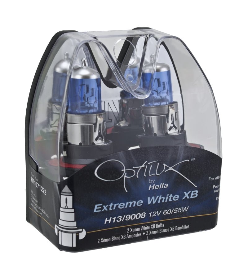 Hella Optilux H13/9008 12V 60/55W XB Xenon White Bulbs (Pair) - My Store