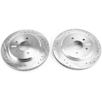 compare product Power Stop 04-09 Cadillac XLR Rear Evolution Drilled & Slotted Rotors - Pair