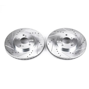 compare product Power Stop 01-03 Acura CL Front Evolution Drilled & Slotted Rotors - Pair