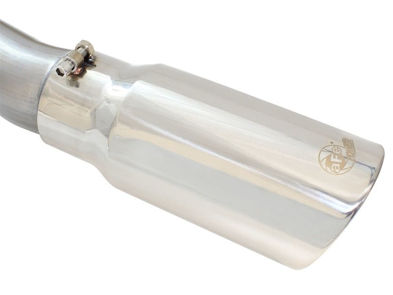 aFe MACHForce XP Exhaust 3in - 3.5in SS Single Side Ext CB w/ Polish Tip 99 - 04 Ford F - 250 V8 5.4L/6.8L - My Store