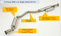 HKS Hi - Power Toyota/Subaru FA20 Spec - L2 Single Exhaust - My Store