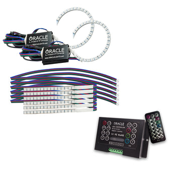 compare product Oracle 18-21 Ford Mustang DRL Upgrade w/ Halo Kit - ColorSHIFT 2
