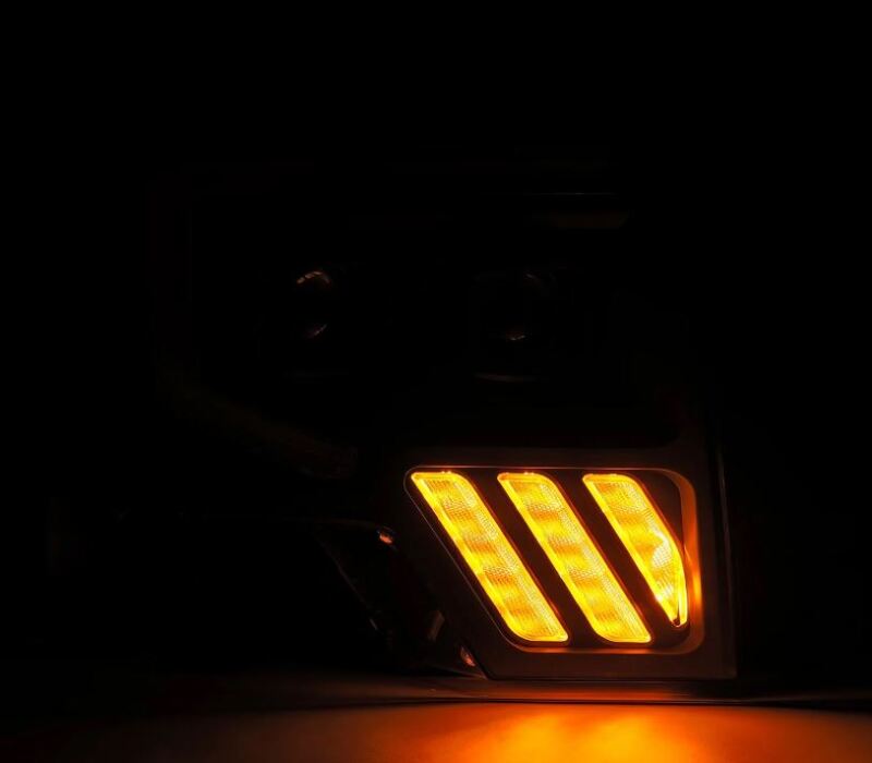 AlphaRex 09 - 14 Ford F - 150 PRO - Series Projector Headlights Plank Style Black w/Activ Light/Seq Signal - My Store