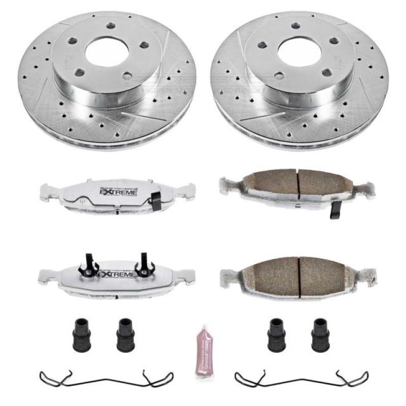 Power Stop 99 - 02 Jeep Grand Cherokee Front Z26 Street Warrior Brake Kit - My Store