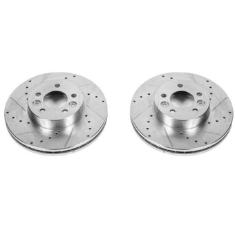 compare product Power Stop 98-02 Ford Crown Victoria Front Evolution Drilled & Slotted Rotors - Pair
