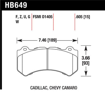 compare product Hawk Performance Ceramic Street Brake Pads