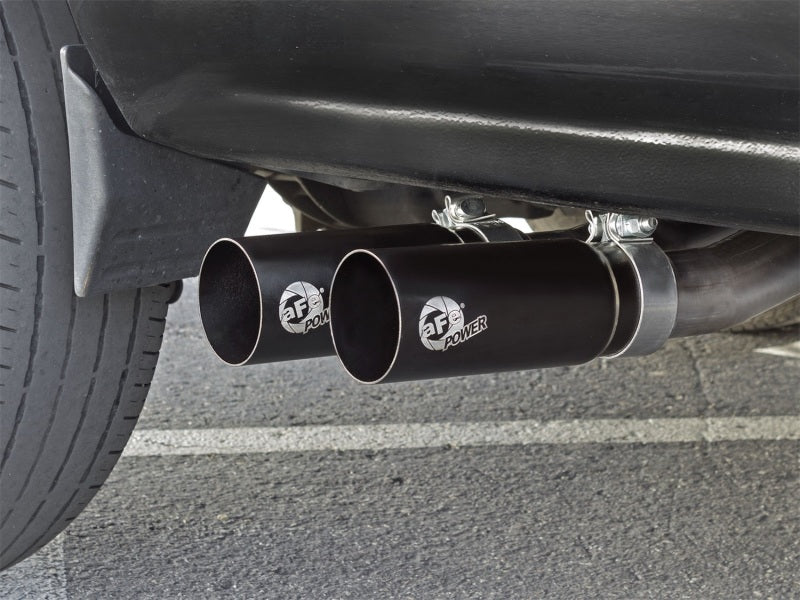 aFe Rebel Series CB Middle - Side Exit SS Exhaust w/ Black Tips 09 - 16 GM Silverado/Sierra V6/V8 - My Store