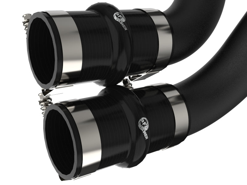 aFe BladeRunner 21 - 22 Ford F - 150 Ecoboost V6 - 3.5L(tt) Aluminum Hot and Cold Charge Pipe Kit Black - My Store