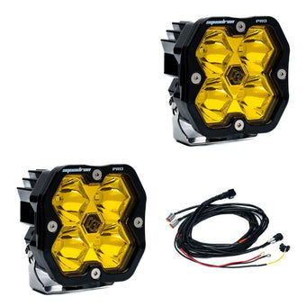 compare product Baja Designs Squadron 2.0 Pro LED Spot (Pair) - Baja Amber