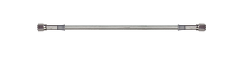 compare product Goodridge 12in Universal Brake Line Assembly w/SS Fittings & Clear Hose