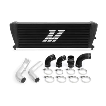 compare product Mishimoto Ford Ranger 3.2L Diesel Intercooler Kit 2011+ Black w/ Polished Pipes