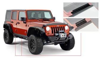 compare product Bushwacker 07-18 Jeep Wrangler Unlimited Trail Armor Rocker Panel and Sill Plate Cover - Black