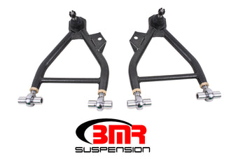 compare product BMR 94-04 Mustang Lower A-Arm (Coilover Only) w/ Adj. Rod End and STD. Ball Joint - Black Hammertone