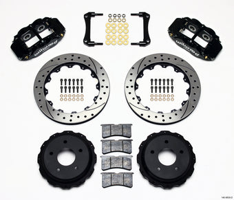 compare product Wilwood Narrow Superlite 4R Rear Kit 12.88in Drilled 98-02 Camaro/Firebird