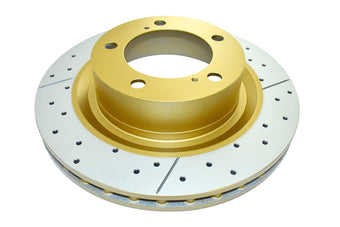 compare product DBA 08-21 Lexus LX570 Front Drilled & Slotted Street Series Rotor