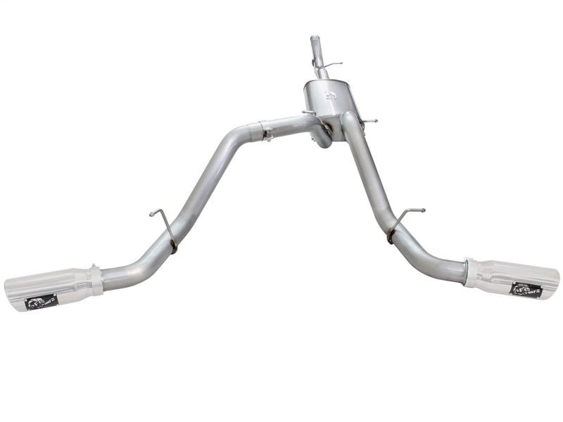 aFe Mach Force - XP Exhaust 3in Cat - Back SS 14 - 15 GM 1500 Trucks 4.3L/5.3L Dual Split w/ Polished Tip - My Store
