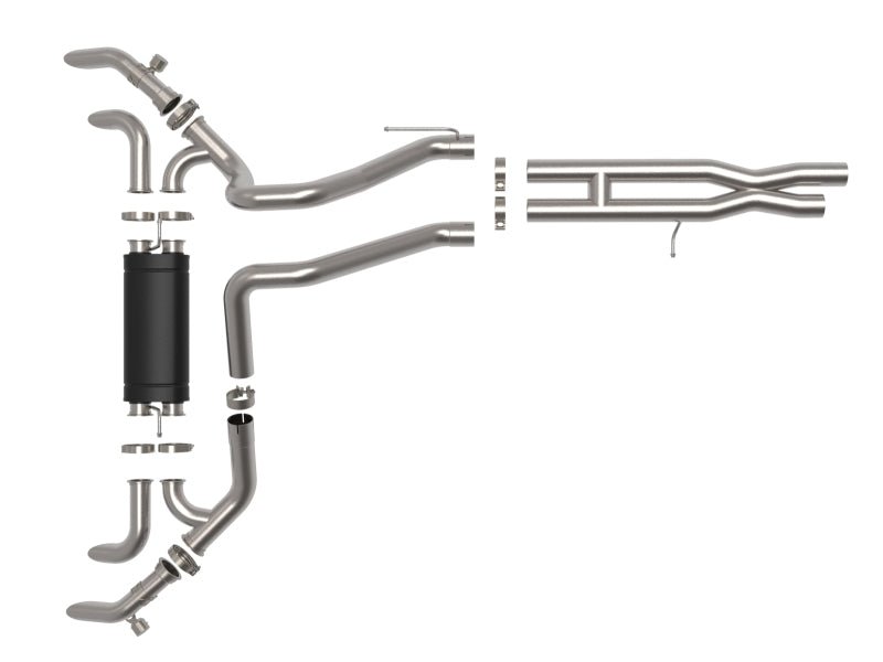 aFe 21 - 22 Jeep Wrangler JL Vulcan Series Stainless Steel Cat - Back Exhaust System - My Store