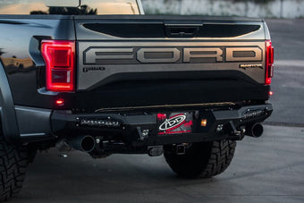 compare product Addictive Desert Designs 17-18 Ford F-150 Raptor HoneyBadger Rear Bumper w/ 10in SR LED Mounts