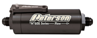 compare product Peterson Fluid Systems Fuel Filter -8AN 45 Micron Ball Valve