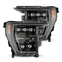 AlphaRex 21 - 22 Ford F - 150 NOVA LED Proj Headlights Plank Style Alpha Blk w/Activ Light/Seq Signal - My Store