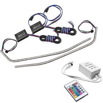 compare product Oracle 16-21 Chevy Camaro Surface Mount DRL Modules - ColorSHIFT w/ Simple Controller