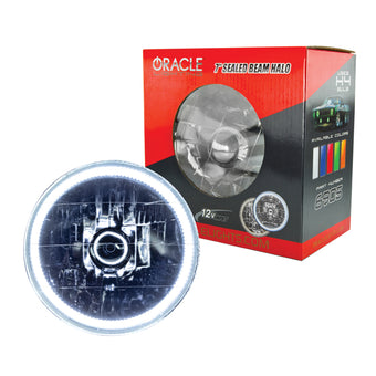 compare product Oracle Pre-Installed Lights 7 IN. Sealed Beam - White Halo