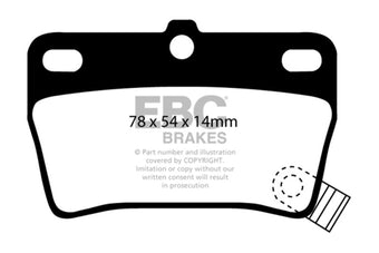 compare product EBC 03-05 Toyota RAV 4 2.4 Greenstuff Rear Brake Pads