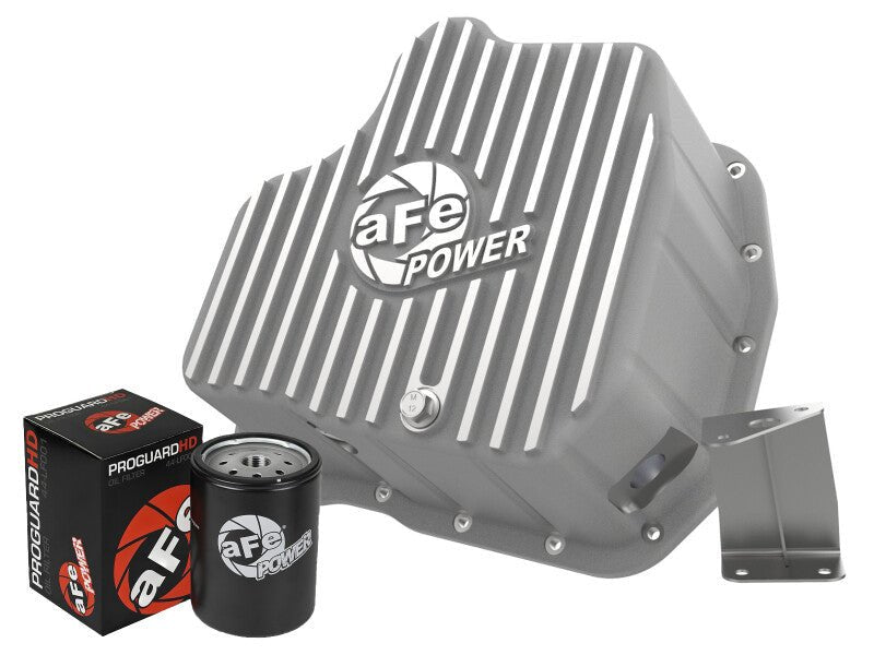 aFe Power 11 - 16 GM Diesel 2500HD / 3500HD V8 - 6.6L (TD) Street Series Engine Oil Pan Raw w/ Machined - My Store