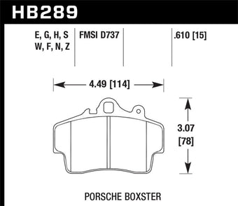 compare product Hawk Performance Ceramic Street Brake Pads