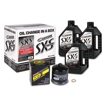 compare product Maxima SXS Polaris RZR/Ranger Quick Change Kit w/Full Synthetic 5W50 Engine Oil/Filter/Hardware