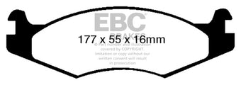 compare product EBC 92-03 Am General H1 Yellowstuff Front Brake Pads