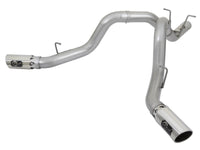 aFe ATLAS 4in DPF - Back Alum Steel Exhaust System w/Dual Exit Polished Tip 2017 GM Duramax 6.6L (td) - My Store