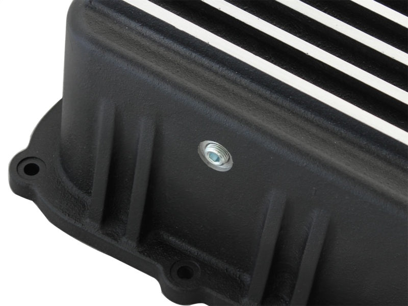 aFe Power Transmission Pan Black Machined 11 - 14 Ford 6R140 Trucks V8 6.7L (td) - My Store