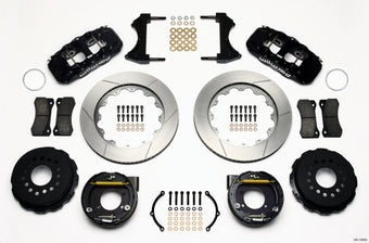 compare product Wilwood AERO4 Rear P-Brake Kit 14.00in Ford 8.8 w/2.5in Offset-5 Lug
