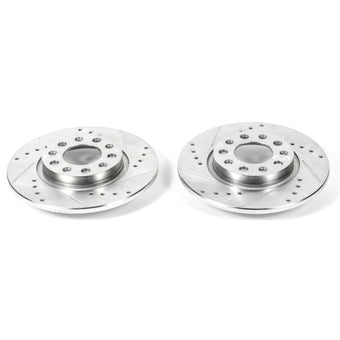 compare product Power Stop 15-17 Chrysler 200 Rear Evolution Drilled & Slotted Rotors - Pair