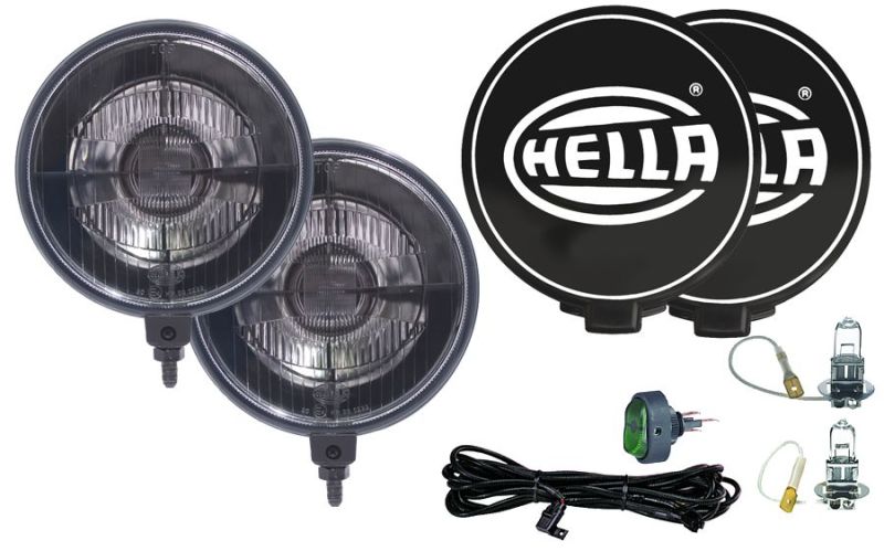 Hella 500 Series 12V Black Magic Halogen Driving Lamp Kit - My Store