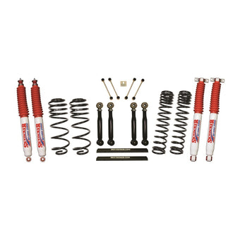compare product Skyjacker 03-06 Jeep TJ 4in D-Rate Long Travel Kit w/ Adj. FR/RR Lower Flex Links/Hydro 7000 Shocks